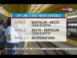 NTG: Alamin ang oras ng biyahe ng LRT at MRT ngayong darating na Semana Santa