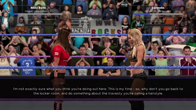 WWE 2K17_ Carmella calls out Nikki Bella (WWE Smackdown Live Oct 18 2016)