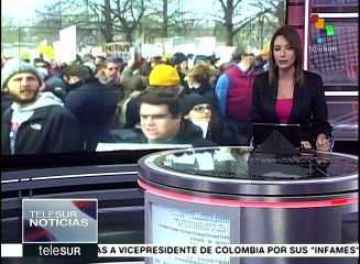 Protestan frente a la Casa Blanca contra política migratoria de Trump