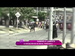 Gabriela Vergara rechaza violencia en Venezuela