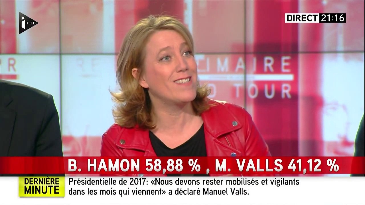 Danielle Simonnet - Réaction au 2e tour de la primaire PS - I-Télé - 29/01/2017