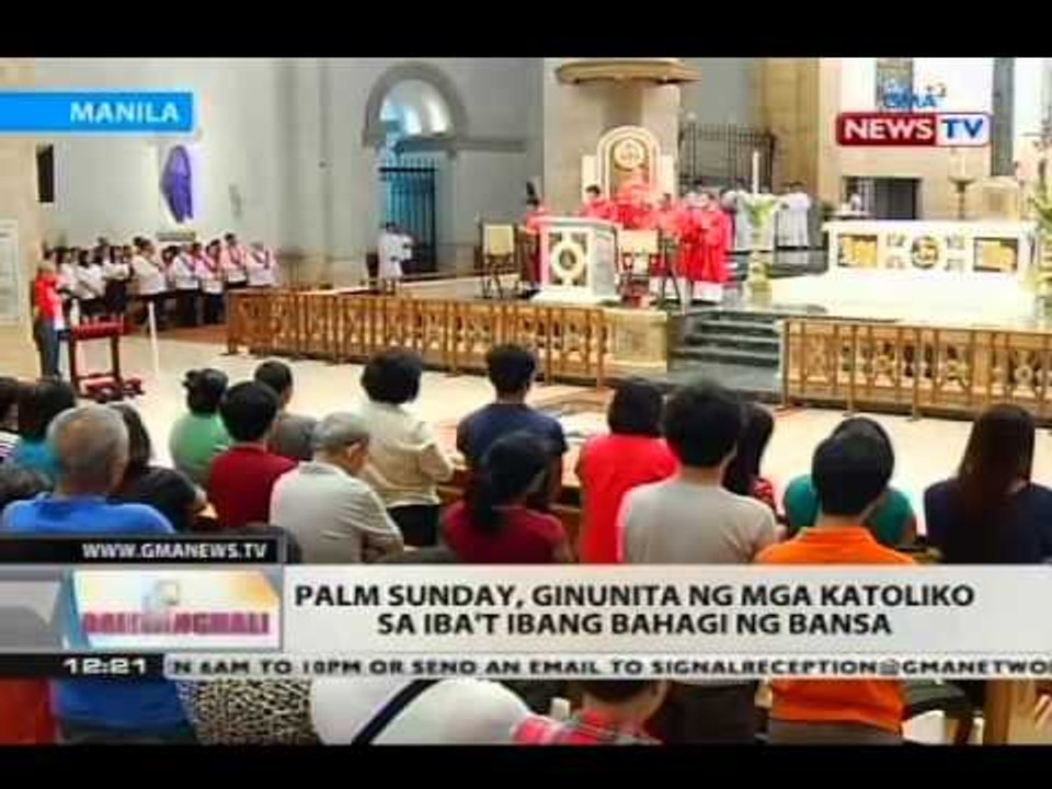 BT: Palm Sunday, ginunita ng mga katoliko sa iba't ibang bahagi ng bansa