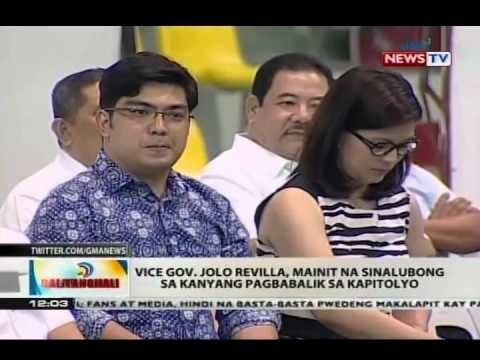 BT: Vice Gov. Jolo Revilla, mainit na sinalubong sa kanyang pagbabalik sa kapitolyo