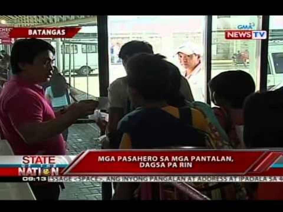 SONA: Mga pasahero sa mga pantalan, dagsa na rin
