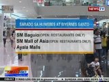 NTG: Ilang mall, magsasara bukas at sa Biyernes Santo para sa paggunita ng Semana Santa