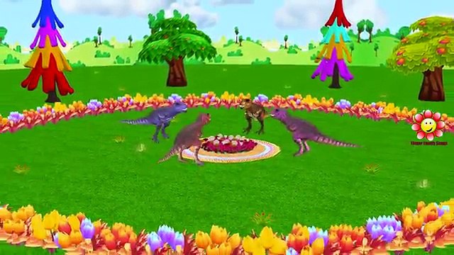 Цвета Динозавры Палец Семья Детские песни | Эпическая Вертолет партии Палец Семья Nursery Rhymes