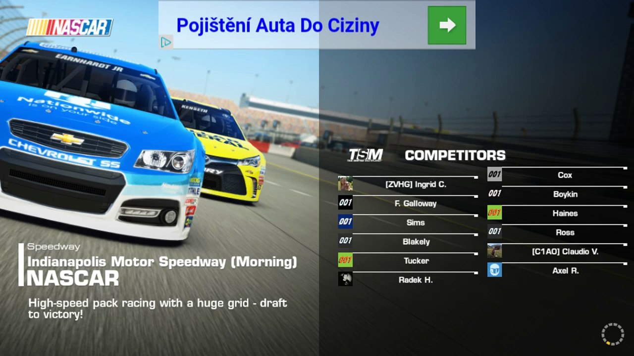Real Racing 3 NASCAR Ford Fusion Nascar - Android game