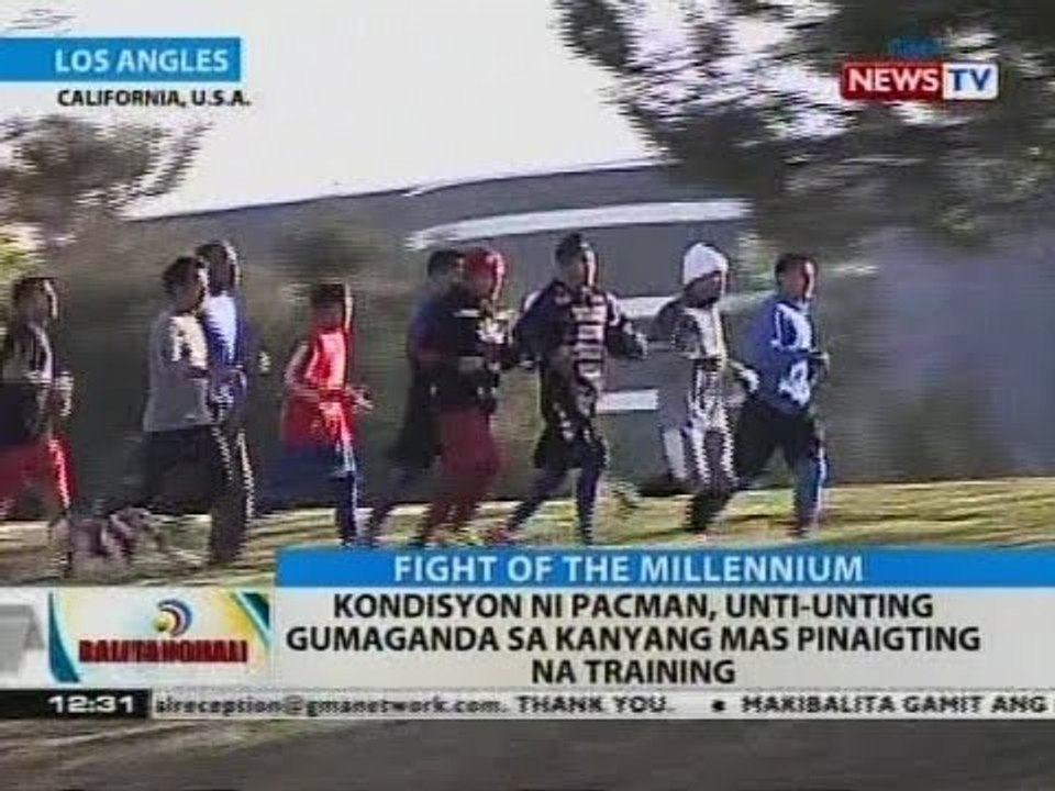 BT: Kondisyon ni Pacman, unti-unting gumaganda sa kanyang mas pinaigting na training