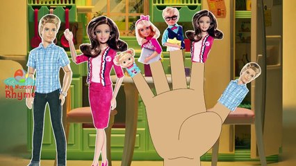BARBIE Finger Family Spanish Cartoon Animation Nursery Rhyme