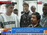 NTG: Kobe Paras at L.A. Cathedral Phantoms, bumisita kay Pacman