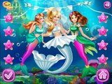 NEW Игры для детей—Disney Принцесса Барби теперь Русалочка—Мультик Онлайн Видео Игры для девочек