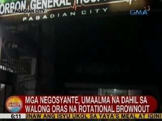 UB: Mga negosyante sa Pagadian City, umaalma na dahil sa 8 oras na rotational brownout