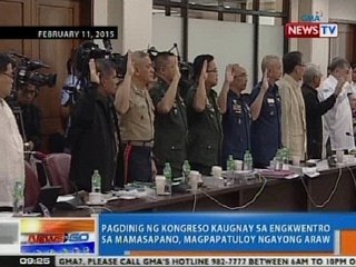 NTG: Pagdinig ng Kongreso kaugnay sa engkwentro sa Mamasapano, magpapatuloy ngayong Martes