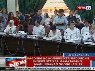 NTVL: Pagdinig ng Kongreso sa madugong engkwentro sa Mamasapano noong Jan. 25