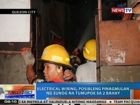 NTG: Electrical wiring, posibleng pinagmulan ng sunog na tumupok sa 2 bahay sa QC