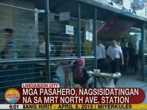 UB: Mga pasahero, nagsisidatingan na sa MRT North Avenue Station