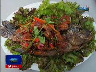 Saksi: Tilapia, ginawang crispy at nilagyan ng maraming herbs