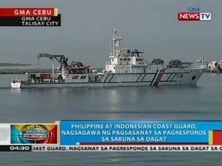 Phl at Indonesian Coast Guard, nagsagawa ng pagsasanay sa pagresponde sa sakuna sa dagat sa Cebu