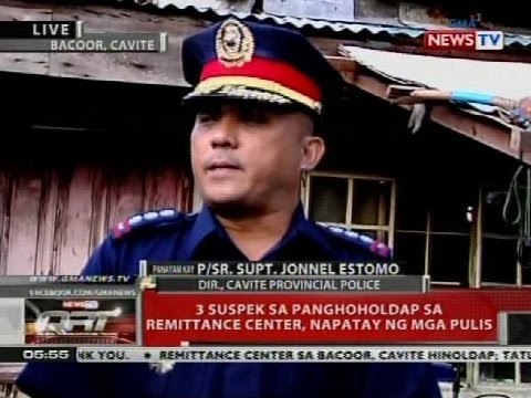 3 suspek sa panghoholdap sa remittance center, napatay ng mga pulis