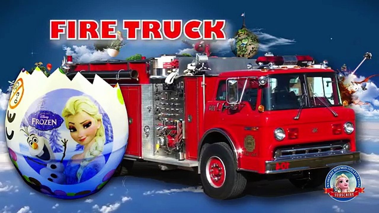 Frozen surprise eggs Street vehicles names for Kids - Animals finger Family rhymes 3d Cartoon
