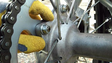 rear sprocket bolts came loose