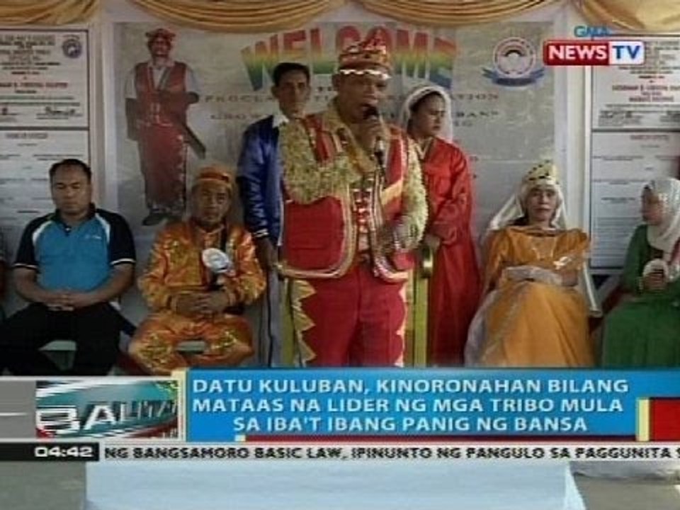 Datu Kuluban, kinoronahang bilang mataas na lider ng mga tribo mula sa iba't ibang panig ng bansa