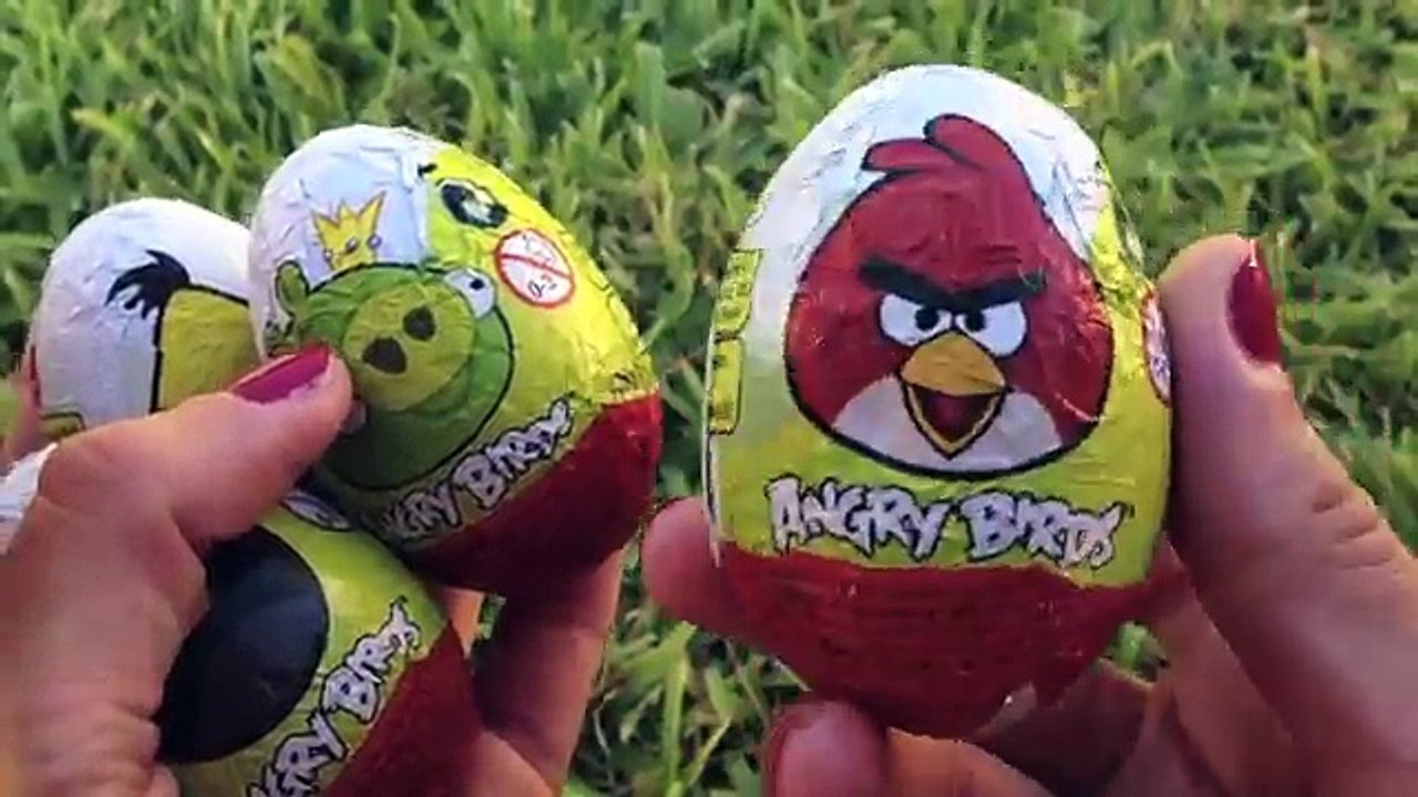 Angry Birds Surprise Eggs Chocolate Eggs Angry Birds Toys Ядосани птици Toy Review