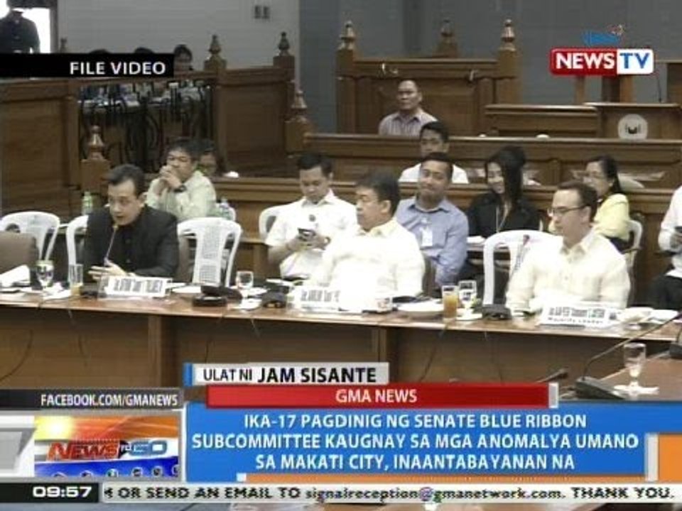 NTG: Ika-17 pagdinig kaugnay sa mga anomalya umano sa Makati City, inaantabayanan na