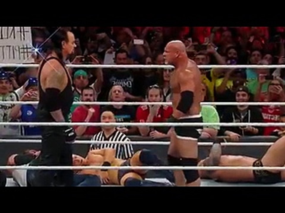 The Undertaker eliminates Goldberg in the Royal Rumble Match- Royal Rumble 2017