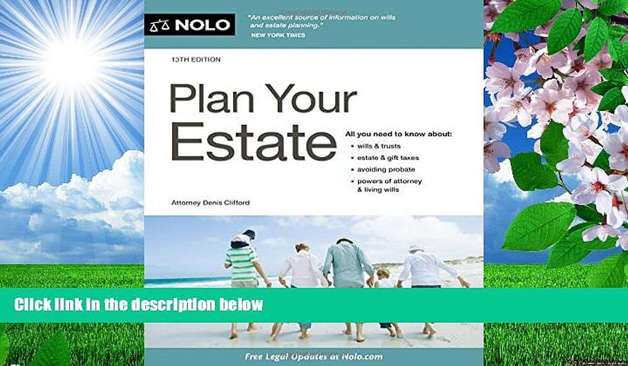 READ book Plan Your Estate Denis Clifford Attorney Trial Ebook
