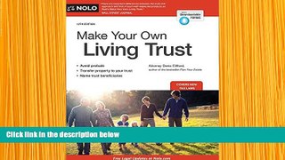 READ book Make Your Own Living Trust Denis Clifford Attorney Pre Order