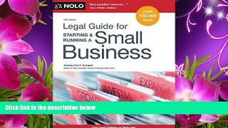 DOWNLOAD [PDF] Legal Guide for Starting   Running a Small Business Fred S. Steingold Attorney