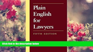 READ book Plain English for Lawyers Richard C. Wydick Trial Ebook