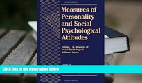 PDF  Measures of Personality and Social Psychological Attitudes (Measures of Social Psychological