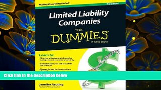 DOWNLOAD EBOOK Limited Liability Companies For Dummies Jennifer Reuting Pre Order