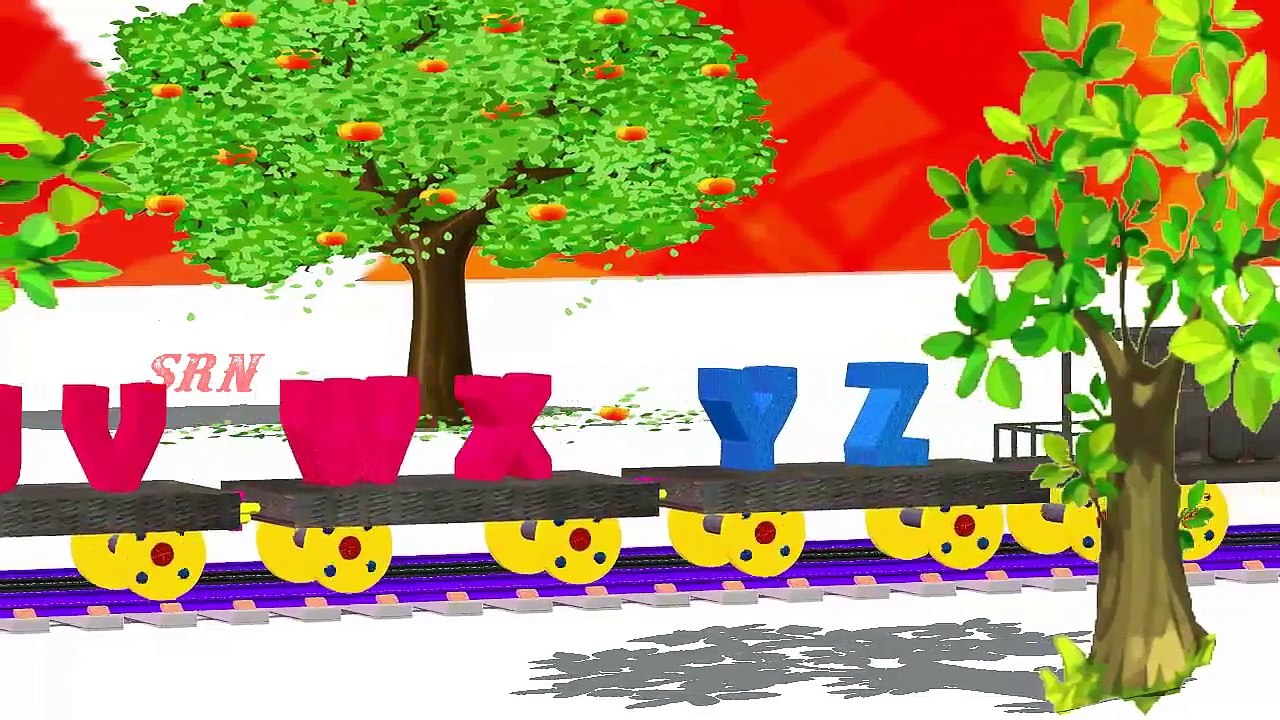 3Д песни ABCD алфавит | 3D поезд ABC песни для детей | популярные детские стишки