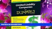 READ book Limited Liability Companies For Dummies Jennifer Reuting For Ipad