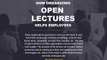 Purpose of organizing open lectures for employees.
