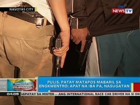 Pulis, patay matapos mabaril sa engkwentro sa Navotas City; apat na iba pa, nasugatan