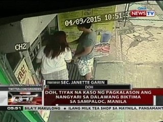 DOH, tiyak na kaso ng pagkalason ang nangyari sa dalawang biktima sa Sampaloc, Manila