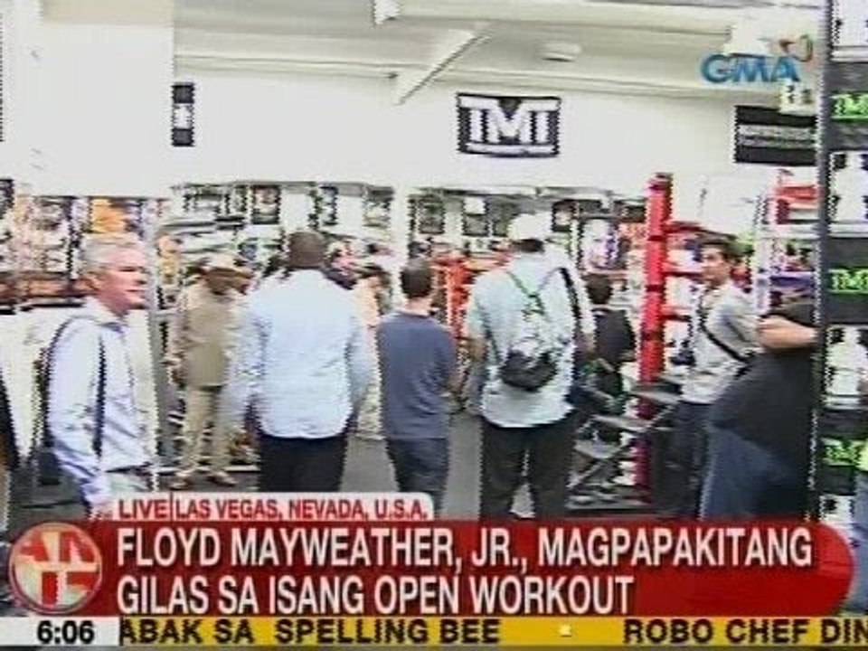 UB: Floyd Mayweather, Jr., magpapakitang gilas sa isang open workout