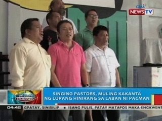 Singing pastors, muling kakanta ng Lupang Hinirang sa Pacquiao-Mayweather fight