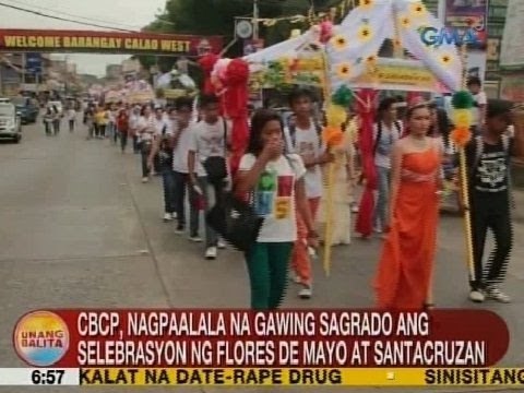 UB: CBCP: Gawing sagrado ang selebrasyon ng Flores de Mayo at Santacruzan