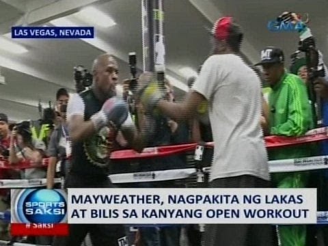 Saksi: Mayweather, nagpakita ng lakas at bilis sa kanyang open workout