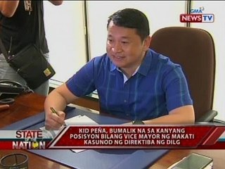 SONA: Kid Peña, bumalik na sa kanyang posisyon bilang Vice-Mayor ng Makati