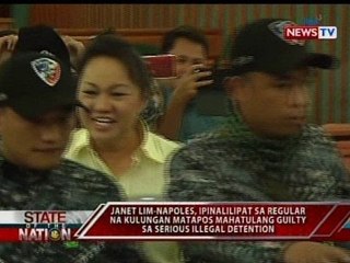 Napoles, ipinalilipat sa regular na kulungan matapos mahatulang guilty sa serious illegal detention