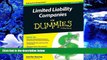 READ book Limited Liability Companies For Dummies Jennifer Reuting Pre Order