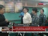 Janet Napoles, humiling sa Sandiganbayan na payagan siyang manatili sa Camp Bagong Diwa