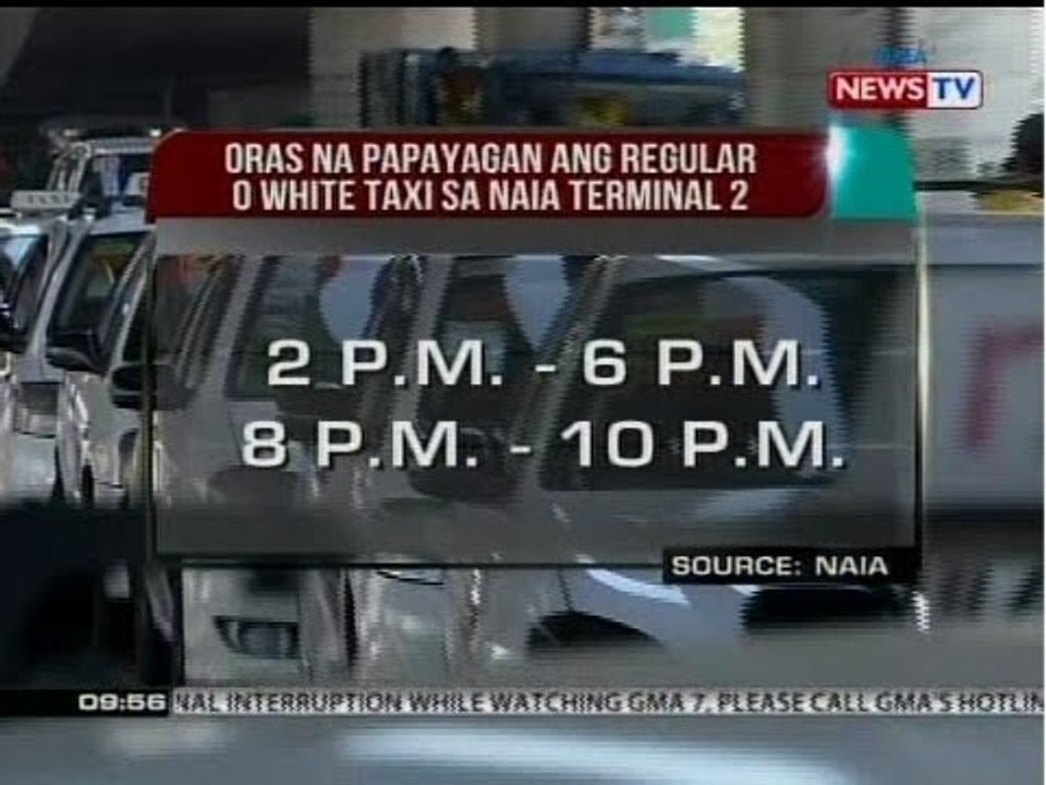 SONA: Puti o regular na taxi, makakapasok na sa NAIA Terminals 2 at 3 simula sa lunes