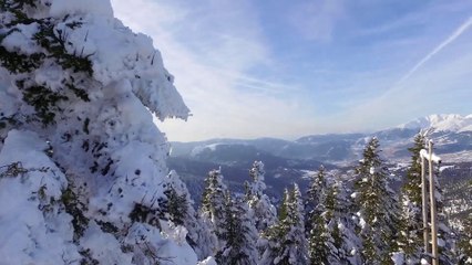Απίστευτο video με drone από την  χιονισμένη Ευρυτανία